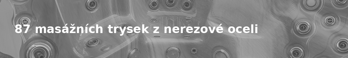 70 hydromasážních trysek